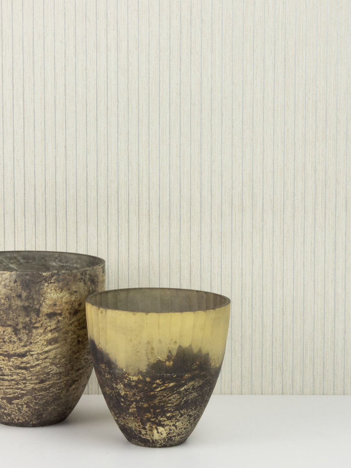 Advantage 2812-IH18402B Lily Neutral Stripe Wallpaper