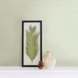 Advantage 2812-IH18407B Lily Light Green Stripe Wallpaper