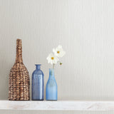 Advantage 2812-IH20101 Hayley White Stria Wallpaper
