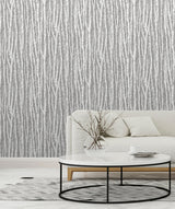 Advantage 2813-24580 Flay Black Birch Tree Wallpaper