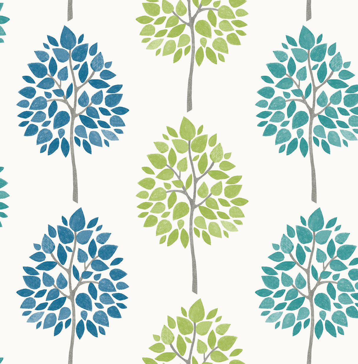 Advantage 2813-24969 Tsai Multicolor Tree Wallpaper