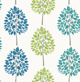 Advantage 2813-24969 Tsai Multicolor Tree Wallpaper