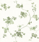 Advantage 2813-24984 Symon Green Leaf Trail Wallpaper