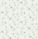 Advantage 2813-24986 Sameulsson Light Blue Small Floral Trail Wallpaper