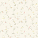 Advantage 2813-24987 Sameulsson Eggshell Small Floral Trail Wallpaper