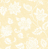 Advantage 2813-24994 Guy Light Yellow Jacobean Wallpaper