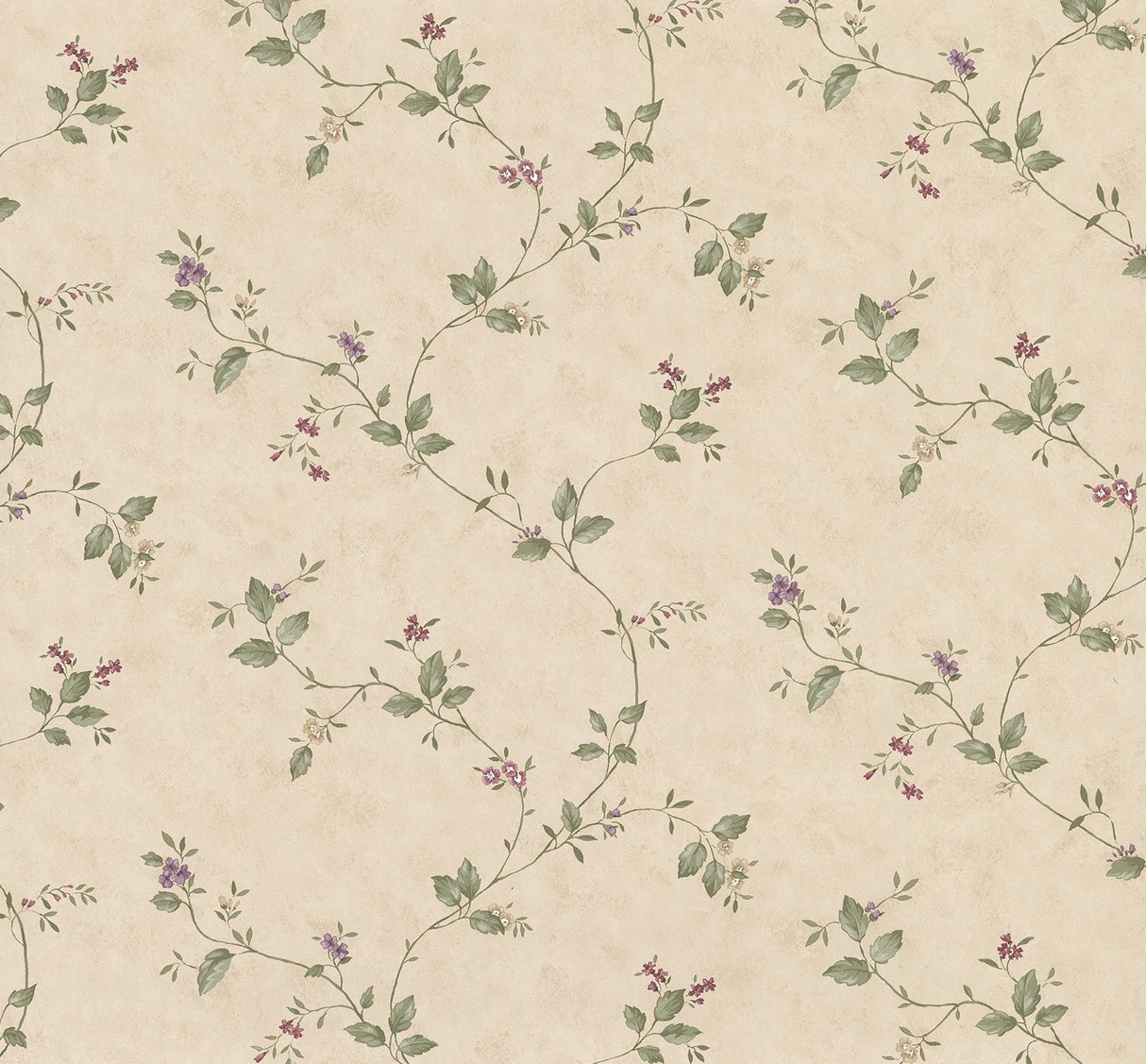 Advantage 2813-25193 Ree Beige Mini Floral Trail Wallpaper