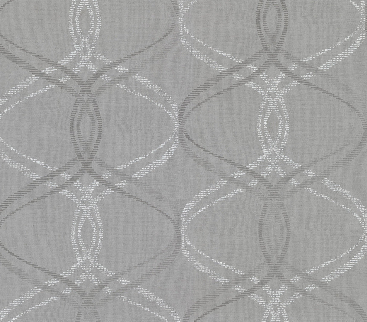 Advantage 2813-801644 Waters Grey Ogee Wallpaper