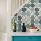 Advantage 2813-805130 Beard Blue Geometric Wallpaper