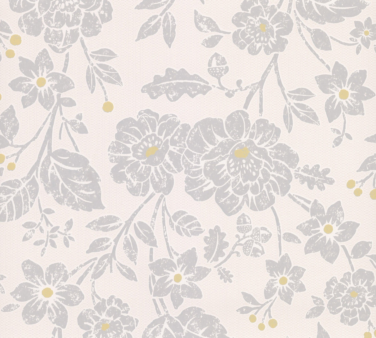 Advantage 2813-M1348 Bourdain Light Grey Floral Wallpaper