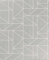 Advantage 2813-M1381 Ina Silver Geometric Wallpaper