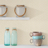 Advantage 2813-SA1-1103 Garten Light Yellow Geometric Wallpaper