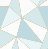 Advantage 2814-24978 Apex Blue Geometric Wallpaper