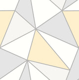 Advantage 2814-24979 Apex Yellow Geometric Wallpaper