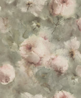 Advantage 2814-467314 Innocent Light Brown Watercolor Floral Wallpaper