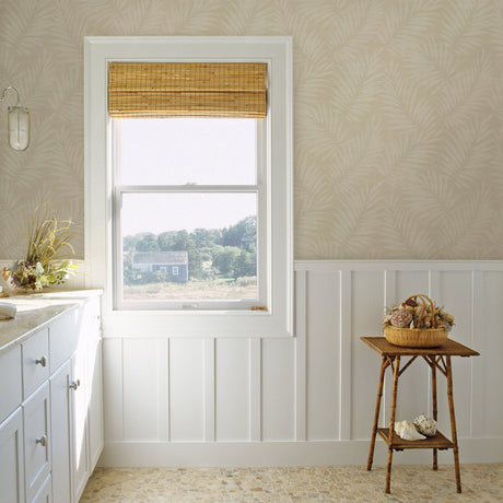 Advantage 2814-527544 Edomina Beige Palm Wallpaper