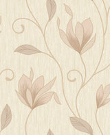 Advantage 2814-M0868 Gallagher Champagne Floral Trail Wallpaper