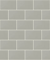 Advantage 2814-M1123 Neale Light Grey Subway Tile Wallpaper