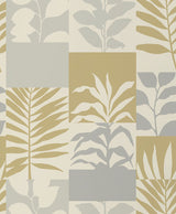 Advantage 2814-M1384 Hammons Gold Block Botanical Wallpaper