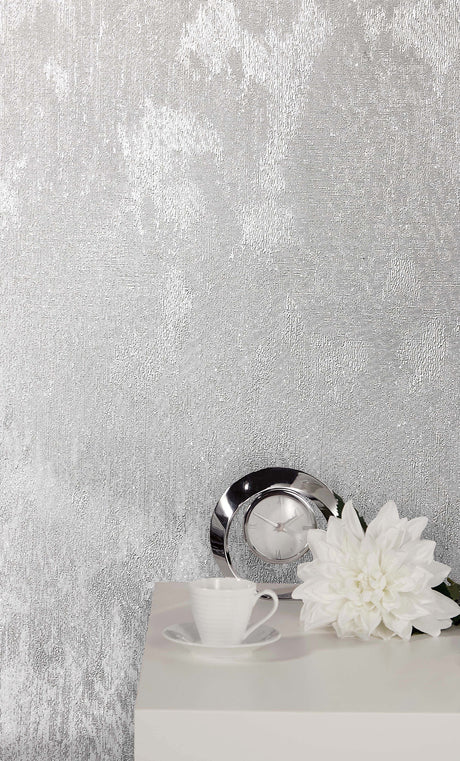 Advantage 2814-M1386 Kara Silver Texture Wallpaper