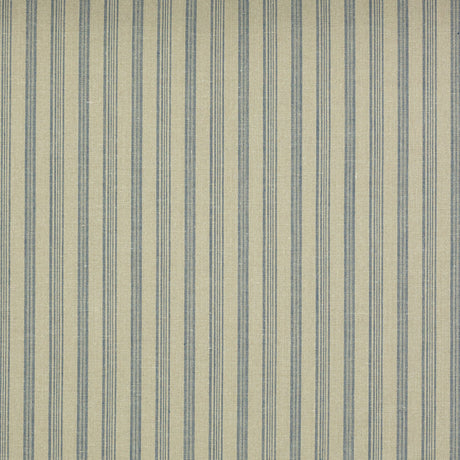 Schumacher 281P14 INDIGO STRIPE in NATURAL Fabric - RAOUL TE
