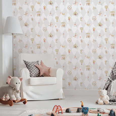 Galerie Bambino Cirque Silver Grey Sidewall 282-3