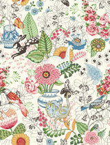 A-Street Prints 2821-12801 Whimsy Multicolor Fauna Wallpaper