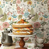 A-Street Prints 2821-12802 Whimsy Pink Fauna Wallpaper