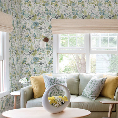 A-Street Prints 2821-12803 Whimsy Green Fauna Wallpaper