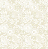 A-Street Prints 2821-25108 Ana Cream Floral Wallpaper