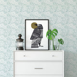 A-Street Prints 2821-25110 Ana Light Blue Floral Wallpaper