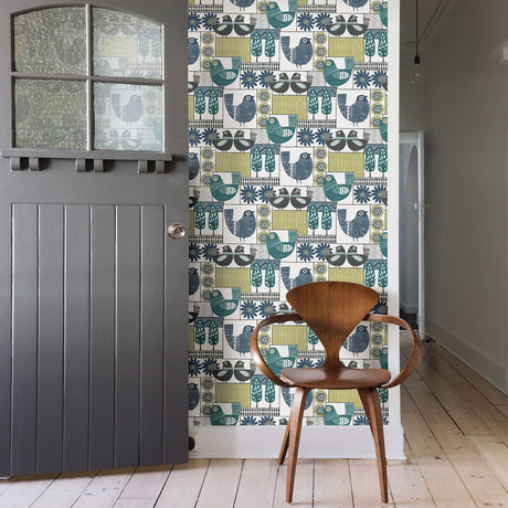 A-Street Prints 2821-25114 Hennika Multicolor Patchwork Wallpaper