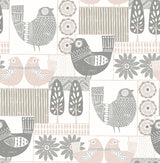 A-Street Prints 2821-25115 Hennika Light Pink Patchwork Wallpaper