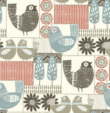 A-Street Prints 2821-25117 Hennika Coral Patchwork Wallpaper