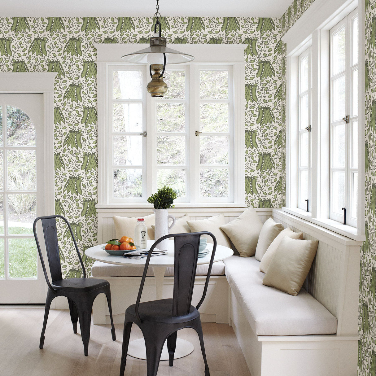 A-Street Prints 2821-25120 Peas in a Pod Olive Garden Wallpaper