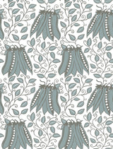 A-Street Prints 2821-25121 Peas in a Pod Turquoise Garden Wallpaper