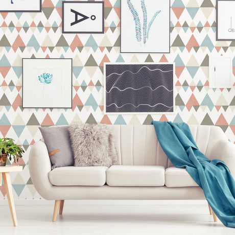 A-Street Prints 2821-25131 Trilogy Coral Geometric Wallpaper