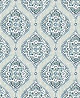 A-Street Prints 2821-25146 Adele Aqua Damask Wallpaper