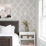 A-Street Prints 2821-25147 Adele Rose Damask Wallpaper
