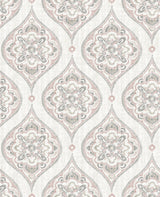 A-Street Prints 2821-25147 Adele Rose Damask Wallpaper