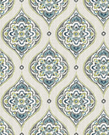 A-Street Prints 2821-25148 Adele Green Damask Wallpaper