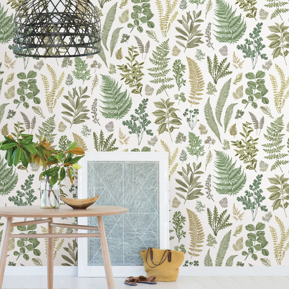 A-Street Prints 2821-SM25155 Britta Green Herbs Wall Mural