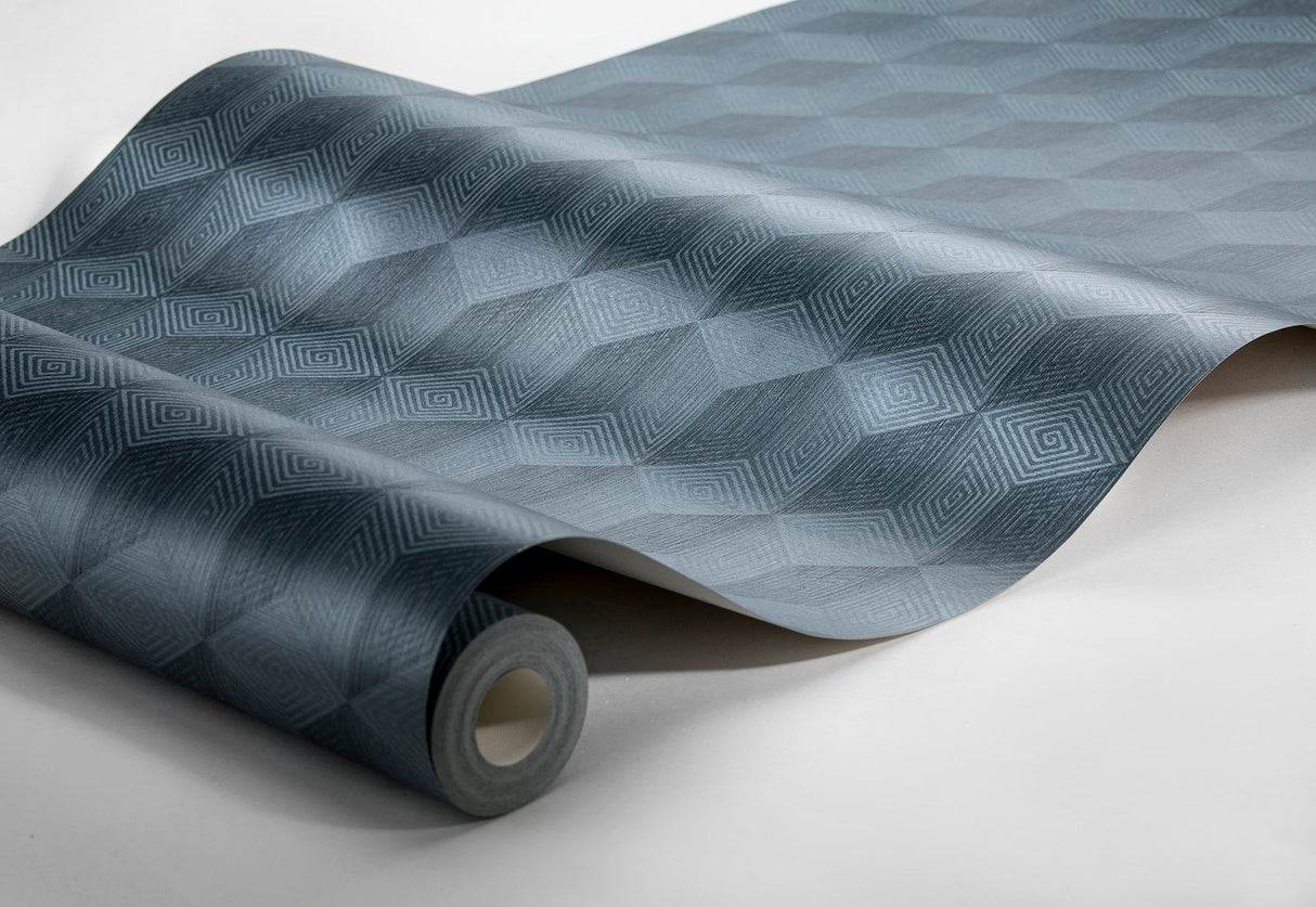 Engblad & Co 2825-6363 Claremont Blue Geometric Wallpaper