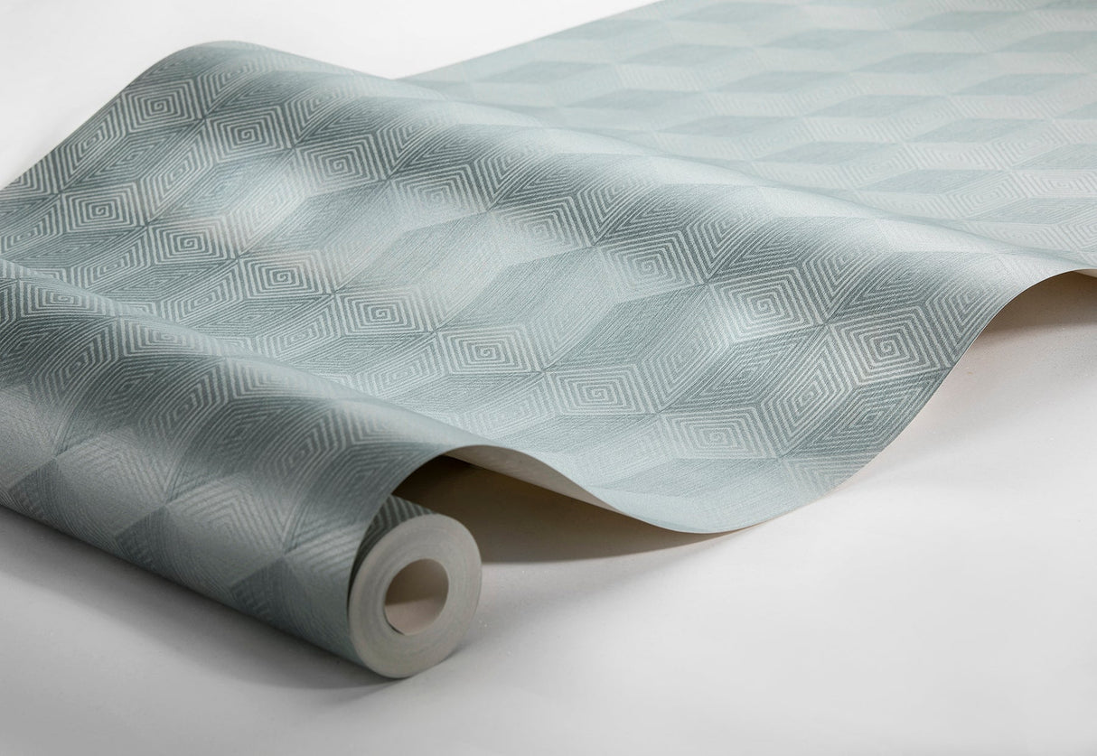 Engblad & Co 2825-6364 Claremont Seafoam Geometric Wallpaper