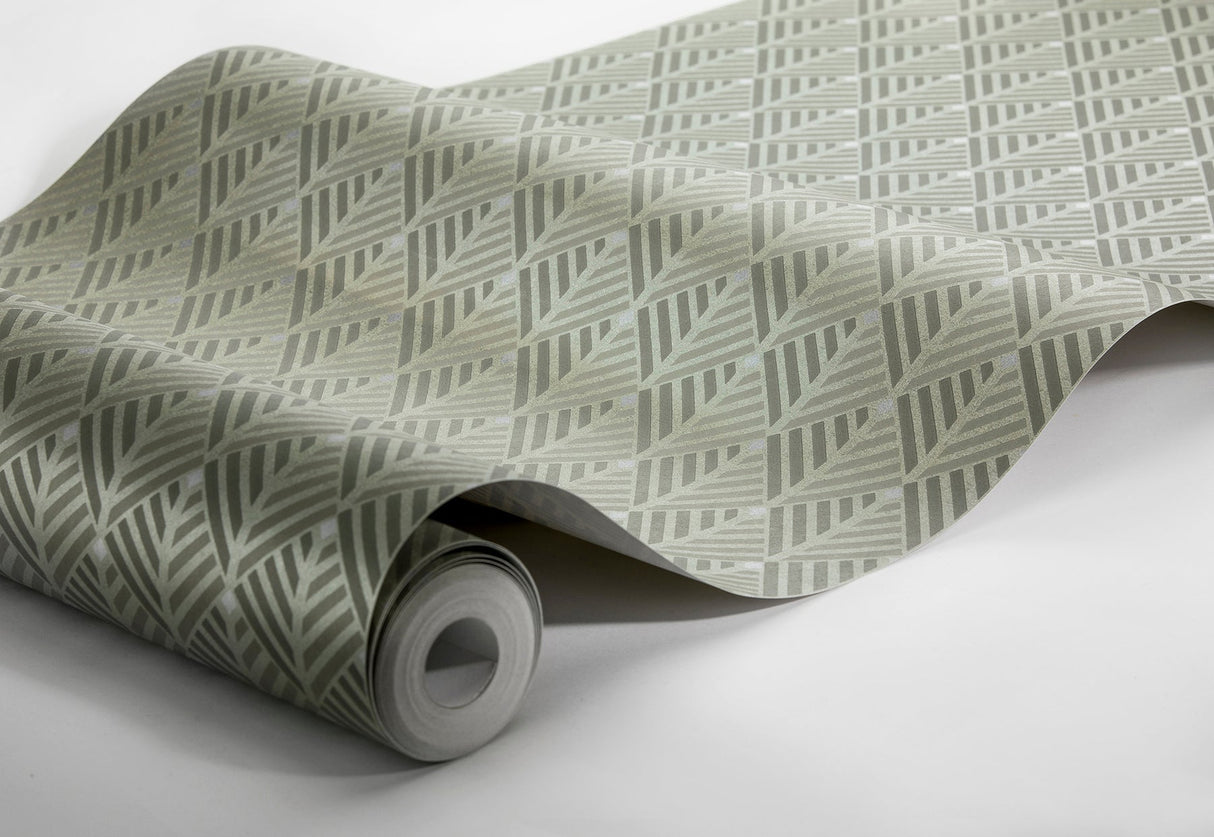 Engblad & Co 2825-6374 Opera Green Geometric Wallpaper