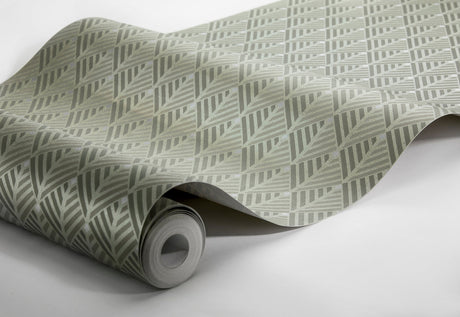 Engblad & Co 2825-6374 Opera Green Geometric Wallpaper
