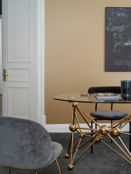 Engblad & Co 2825-6376 Ambassador Orange Geometric Wallpaper