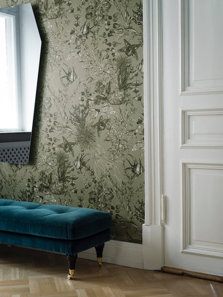 Engblad & Co 2825-6390 Bergen Grey Marine Life Wallpaper