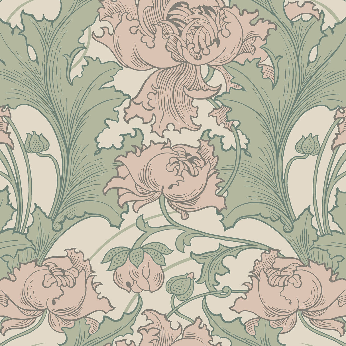 Wall Vision 2827-4539 Siri Rose Floral Wallpaper
