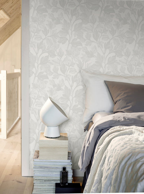 Wall Vision 2827-7168 Fig Silver Botanical Wallpaper